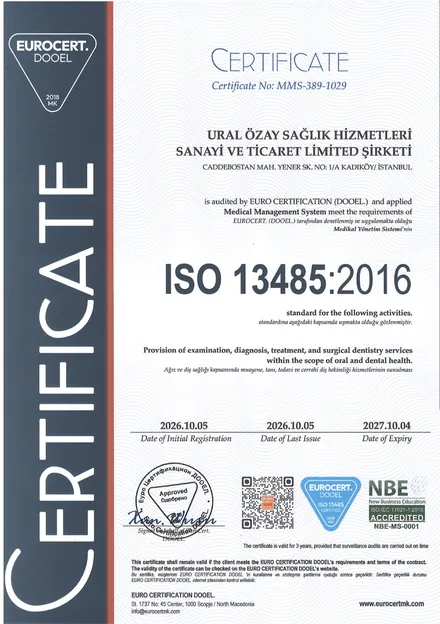ISO 13485:2016 — Medical management system, Euro Certification DOOEL, MMS-389-1029