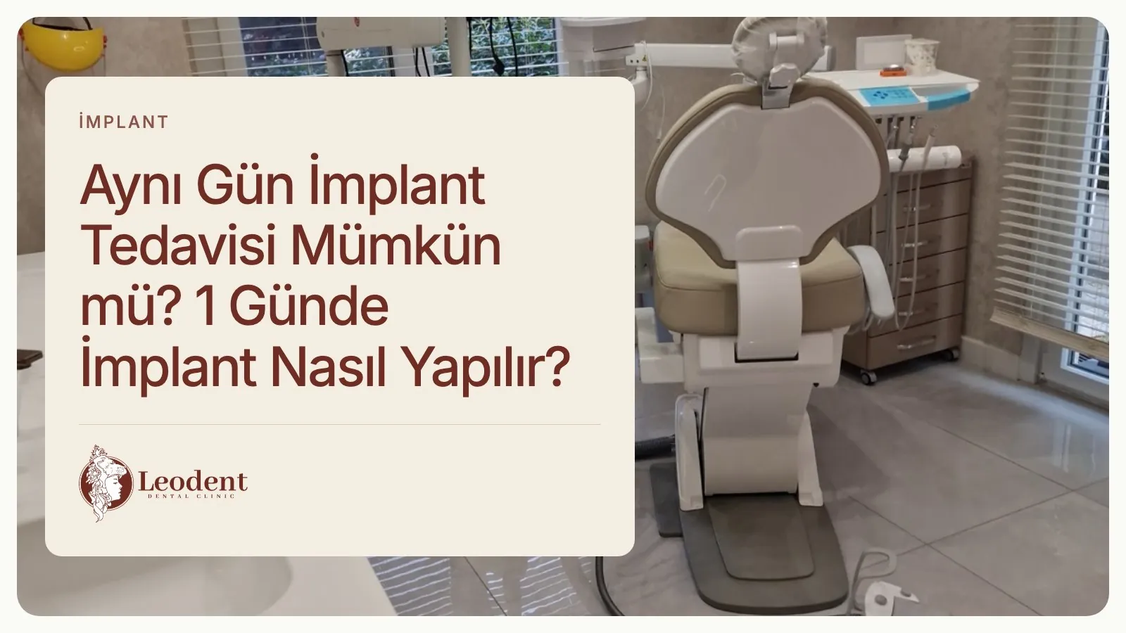 Aynı Gün İmplant: Yerleştirme ve Geçici Diş
