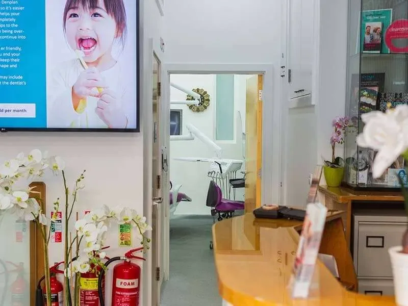 Kensington Dental Studio — reception and treatment room, London